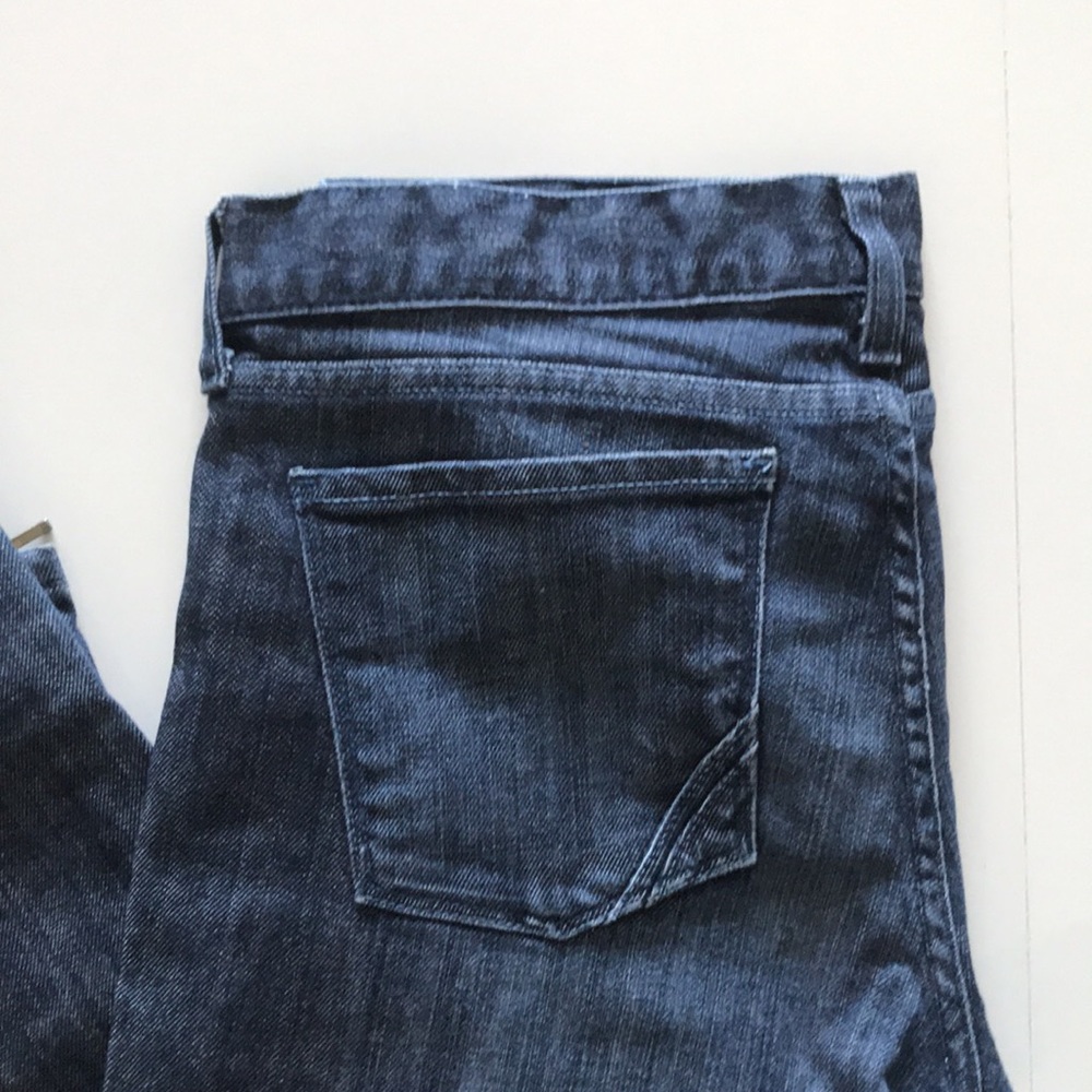 ANLO Jeans straight leg Sz 31 zipper leg dark blue